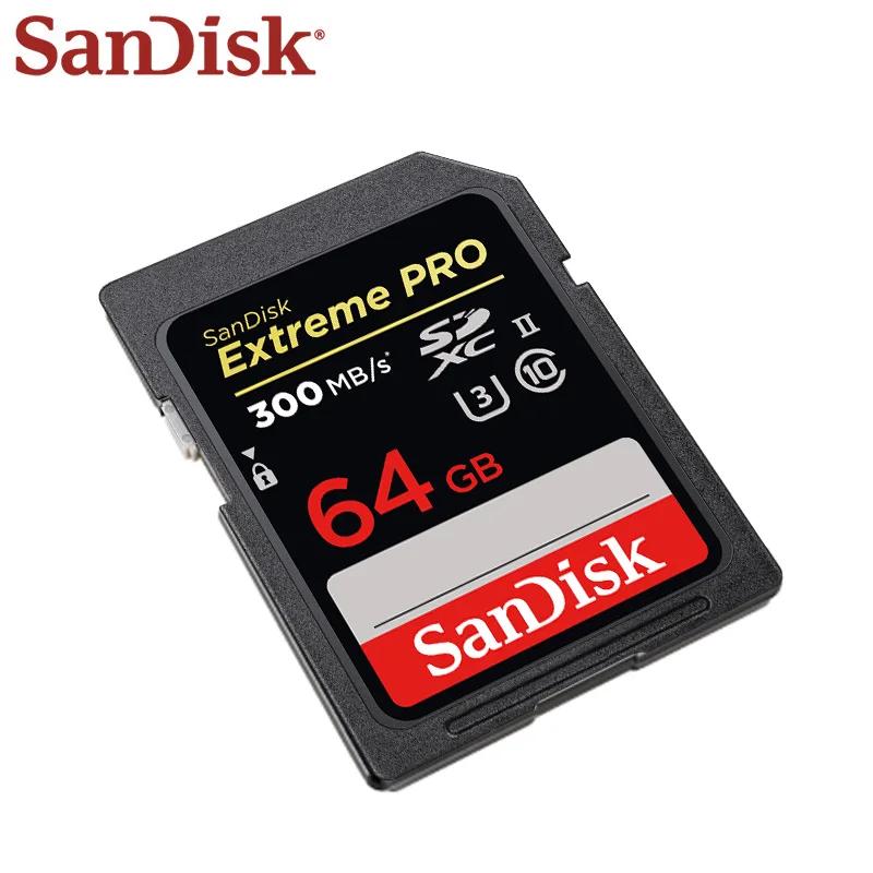 SanDisk SDXC SD ޸ ī,  ī޶  ī б ӵ 300 MB/S 32GB SDHC V90 Կ U3 C10 8K SD ī, 128GB 64GB